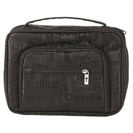 Pochette Bible Extra Large - Jacquard noir