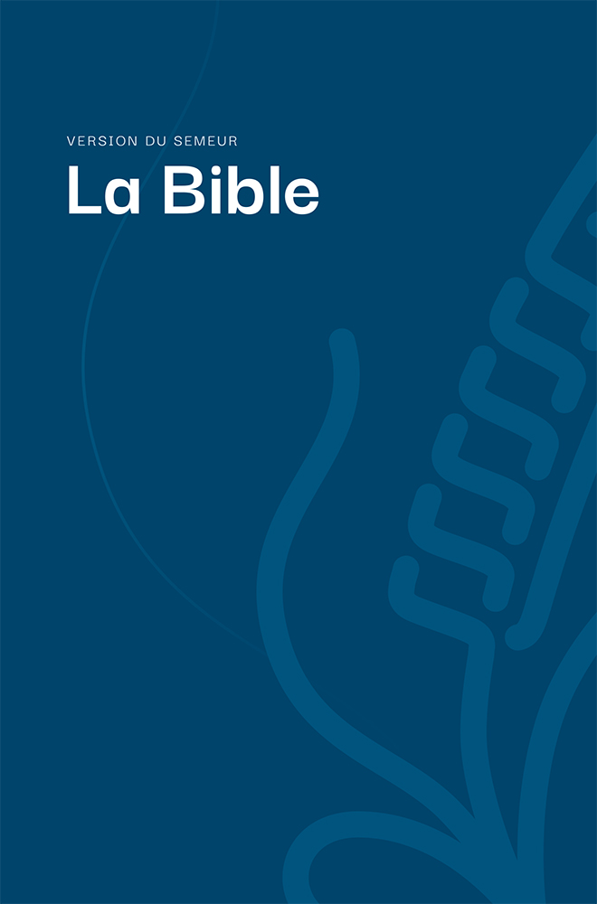 Bible Semeur 2015 compacte, couverture rigide bleue, tranche blanche