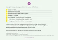 Bible à gratter - carte de lecture Biblique