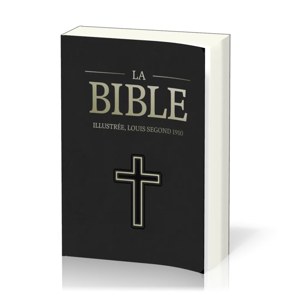 Bible Segond 1910, brochée, noire - Illustrée par José Pérez Montero