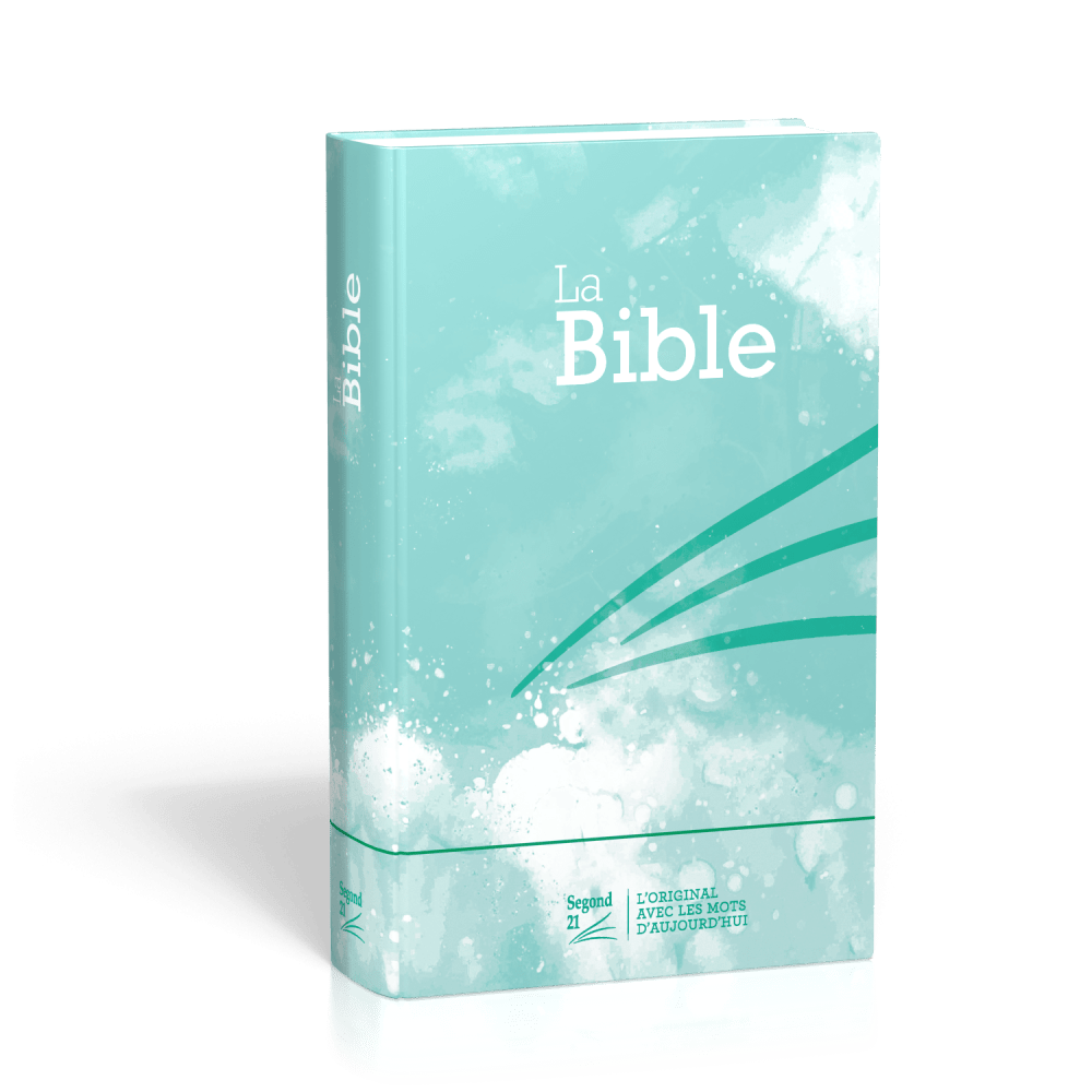 Bible Segond 21 compacte - couverture rigide motif bleu turquoise