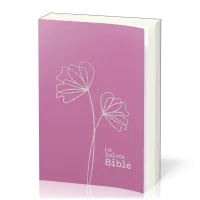 Bible Segond 1910, gros caractères, souple, vinyle rose - 2 rubans marque-pages