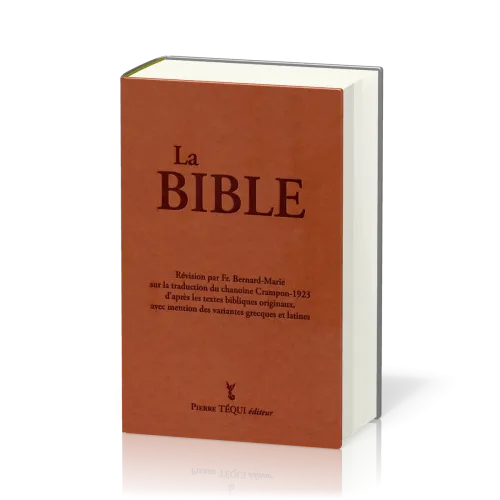 Bible Crampon 1923 révisée 2023 - couverture marron