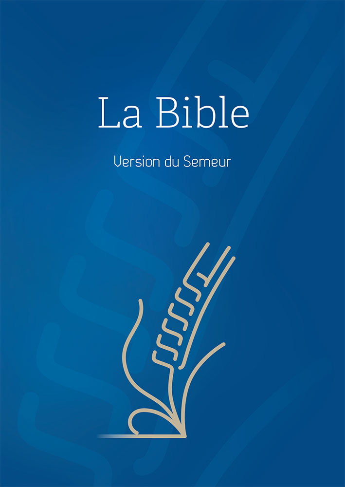 Bible Semeur 2015 compacte, couverture rigide bleue, tranche blanche