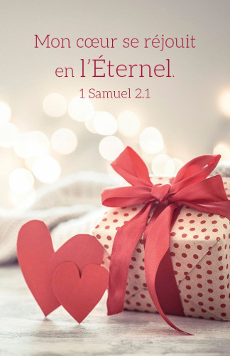 Coeur (1 Samuel 2.1) - Calendrier format carte de crédit