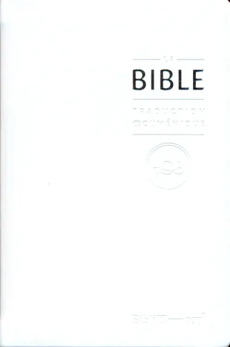 Bible TOB 2010, compacte, blanche - souple, vivella, tranche or, avec livres deutérocanoniques...
