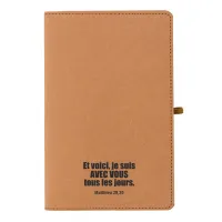 Carnet « Et voici, je suis avec vous tous les jours. » Matthieu 28.20 - en papier kraft lavé -...