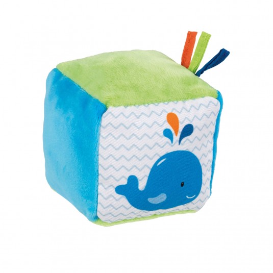 Cube en tissu « Baleine »