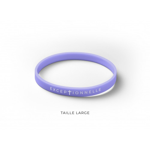 Bracelet "Exceptionnelle" lilas - Taille L