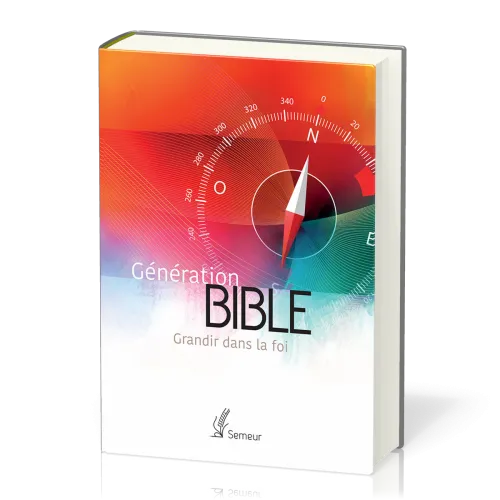 Bible d'étude Semeur, rigide orange - Génération - Grandir dans la foi
