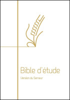 Bible d'étude, version Semeur, blanche - Couverture souple tranche dorée