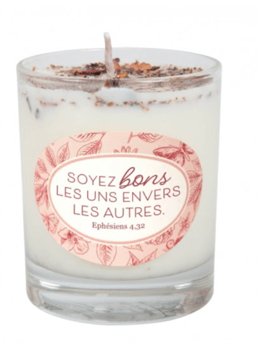 Bougie parfumée champagne et roses