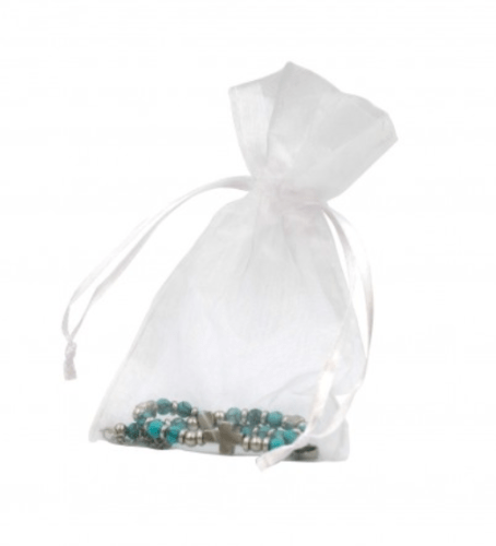 Bracelet de perles "Croix" turquoise