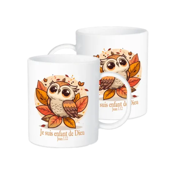 Tasse Hibou - Jean 1.12 - Polymère incassable