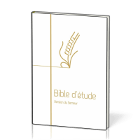Bible d'étude, version Semeur, blanche - Couverture souple tranche dorée