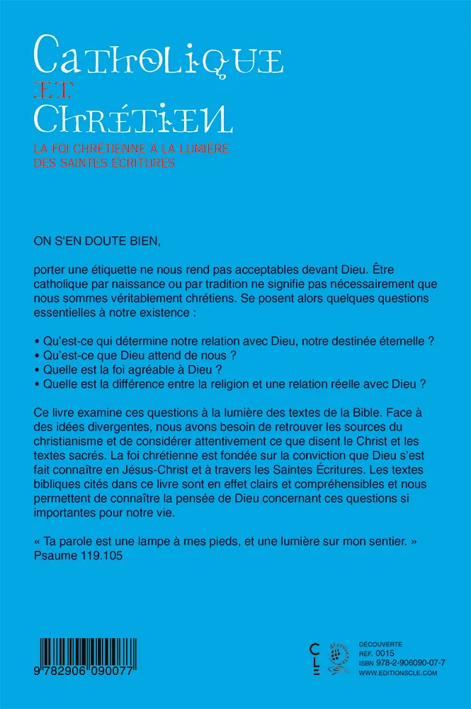 Catholique et chrétien?