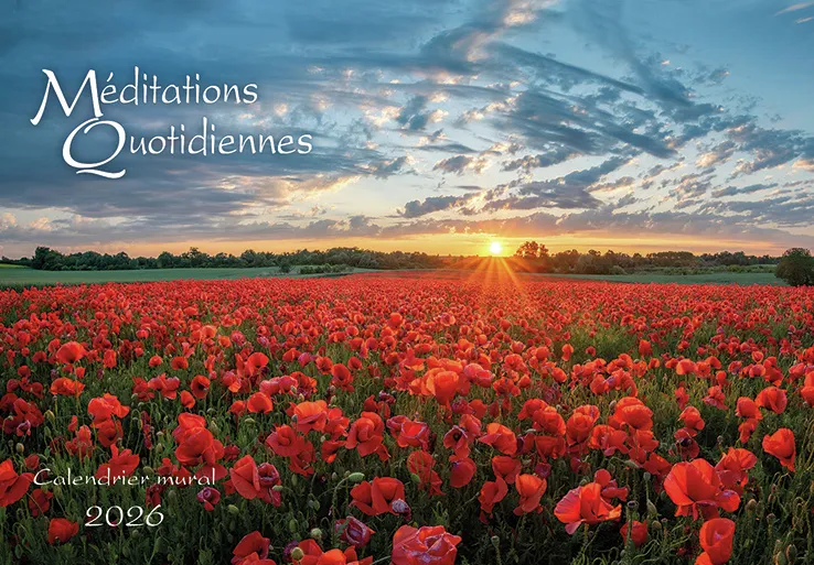 Méditations quotidiennes - calendrier éphéméride, bloc et plaque