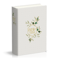 Bible Segond 21 Journal de bord -  couverture souple, toilée blanc avec motifs dorés