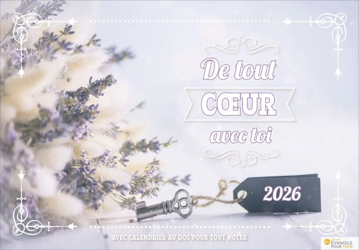 De tout cœur avec toi - Calendrier de table