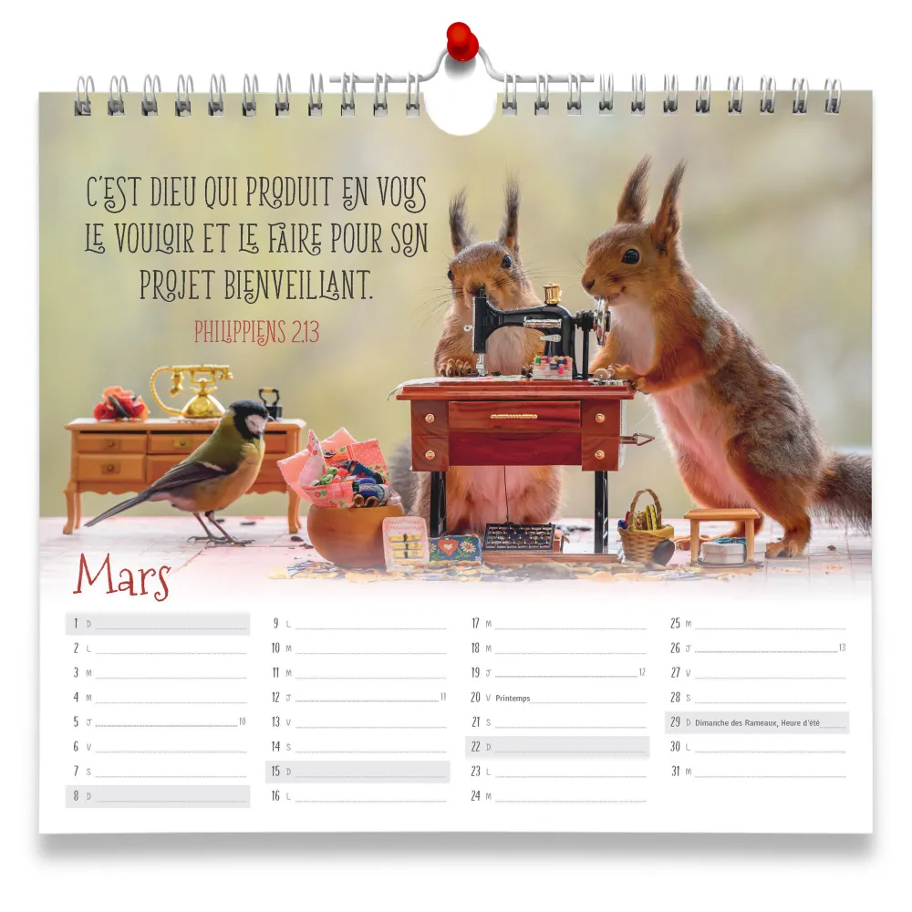 Tu prends soin de moi - calendrier mural