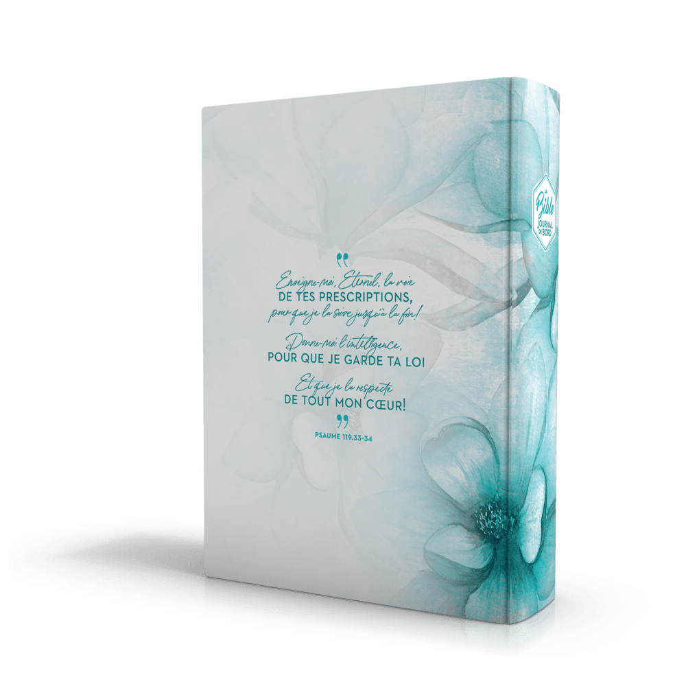 Bible Segond 21 Journal de bord - couverture rigide, toile imprimée motifs, jaspage tranches