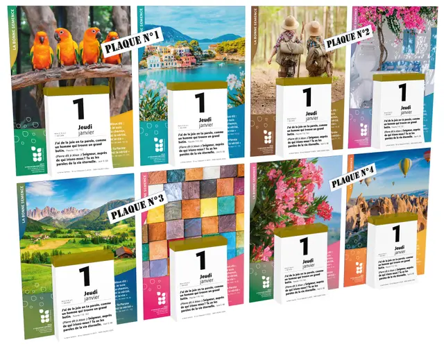 Calendrier La Bonne Semence - mural, à effeuiller, support cartonné