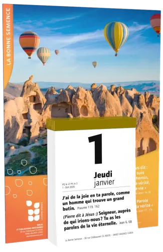 Calendrier La Bonne Semence - mural, à effeuiller, support cartonné