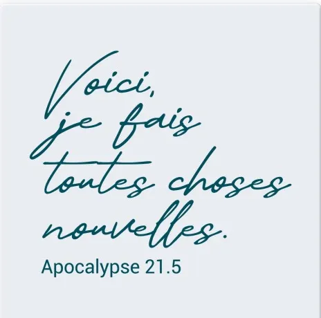 Céramique Mot d'ordre 2026 à suspendre - Apocalypse 21.5
