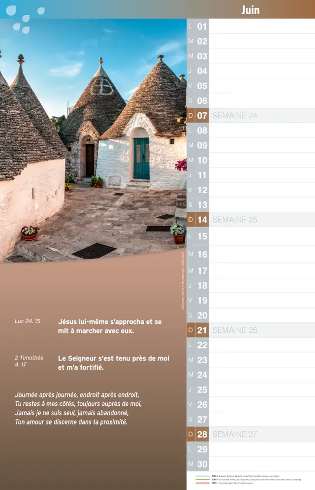 Calendrier La Bonne semence - Mensuel-mémo