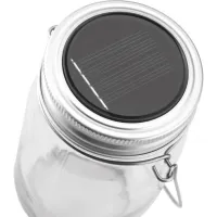 Lampe solaire en verre - "Dieu est lumière."