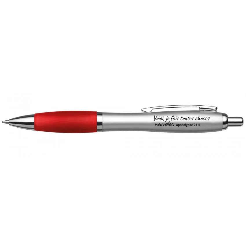 Stylo à bille - Mot d'ordre 2026, rouge