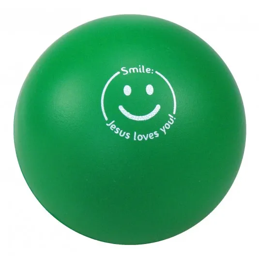 Balle smiley verte