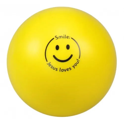 Balle smiley jaune