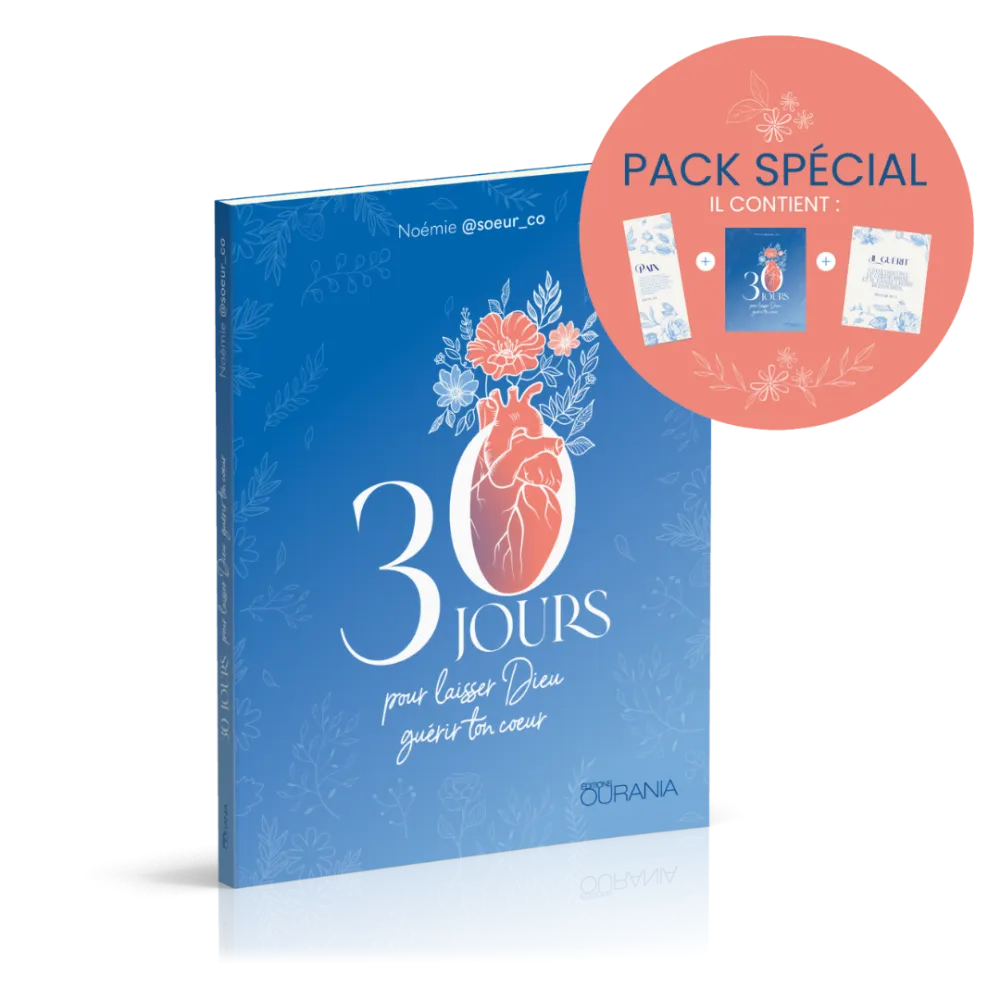 30 jours pour laisser Dieu guérir ton coeur - Pack - avec marque-page et poster
