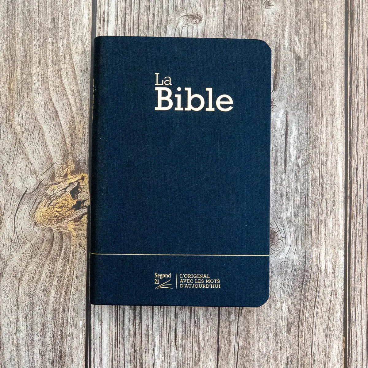 Bible Segond 21 compacte (Premium Style) - couverture souple toile bleu marine