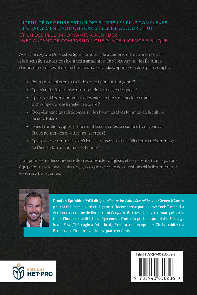 Être corps - Les identités transgenres, l’Église et ce que la Bible en dit