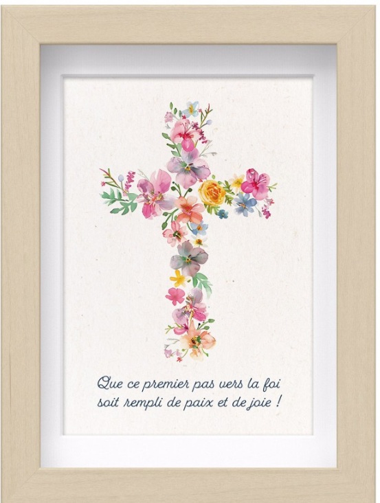 Mon cadre inspiration - Croix en fleurs