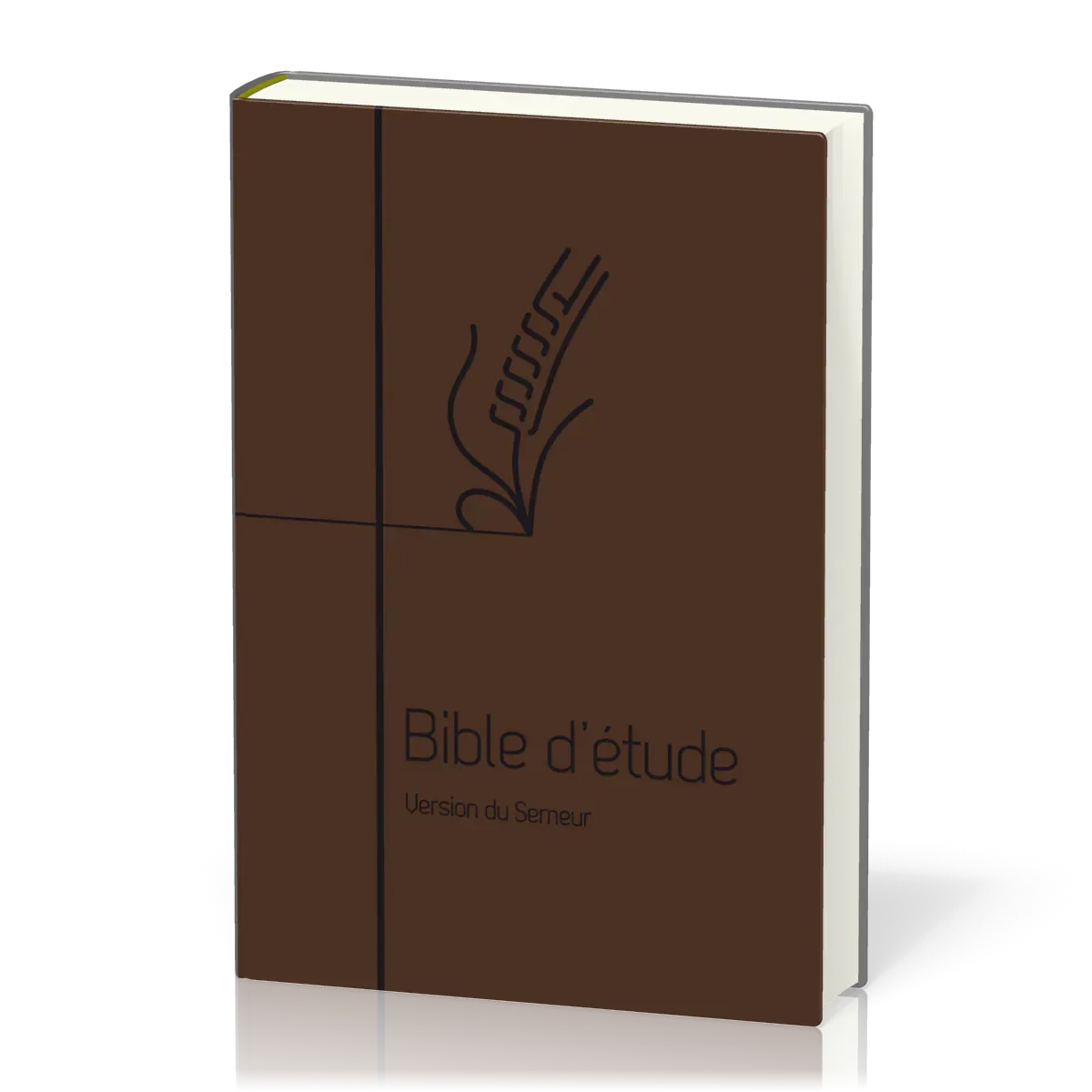 Bible d'étude Semeur 2015 - couverture souple brune, marron, tranche blanche