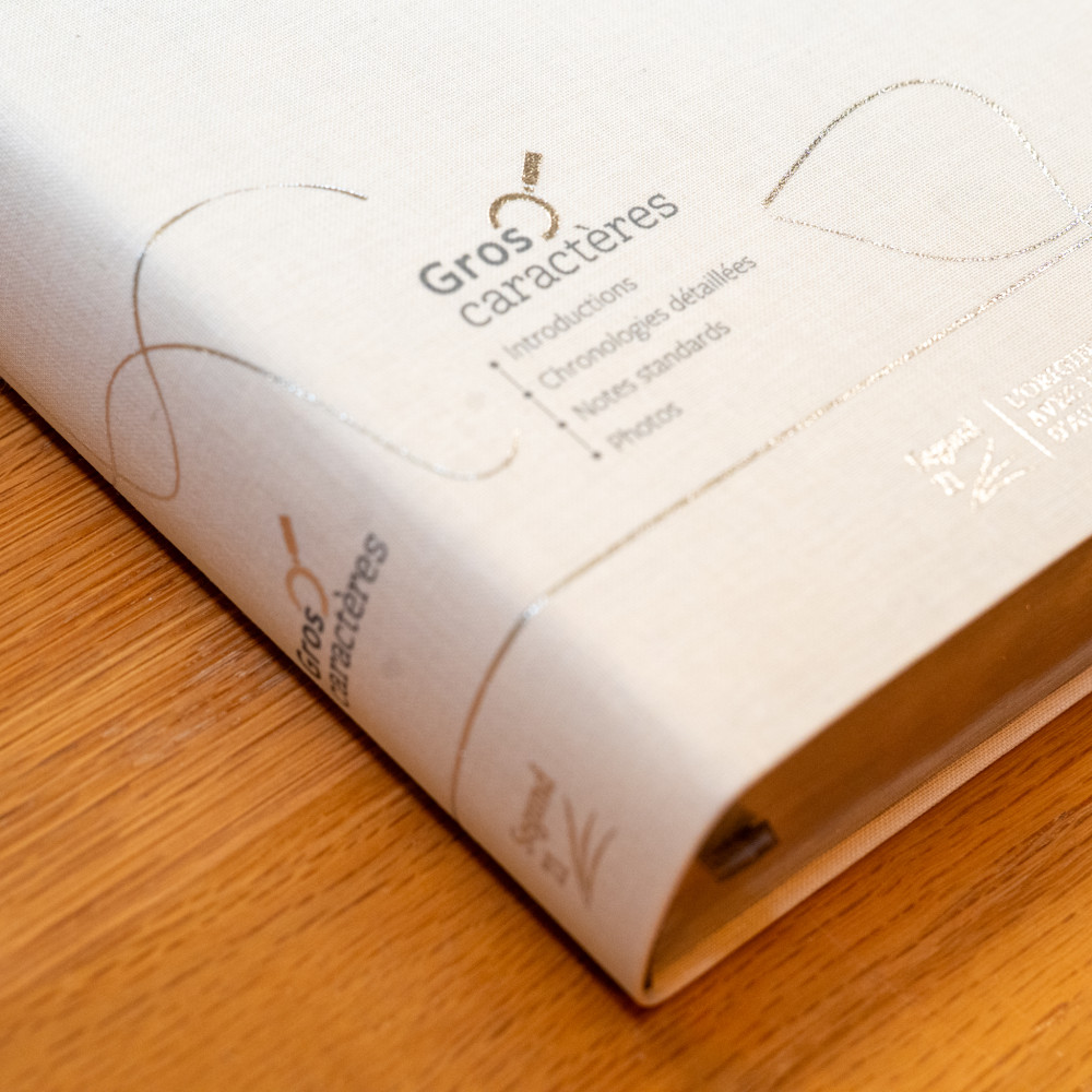 Bible Segond 21, gros caractères - couverture souple en toile blanche, tranche argentée