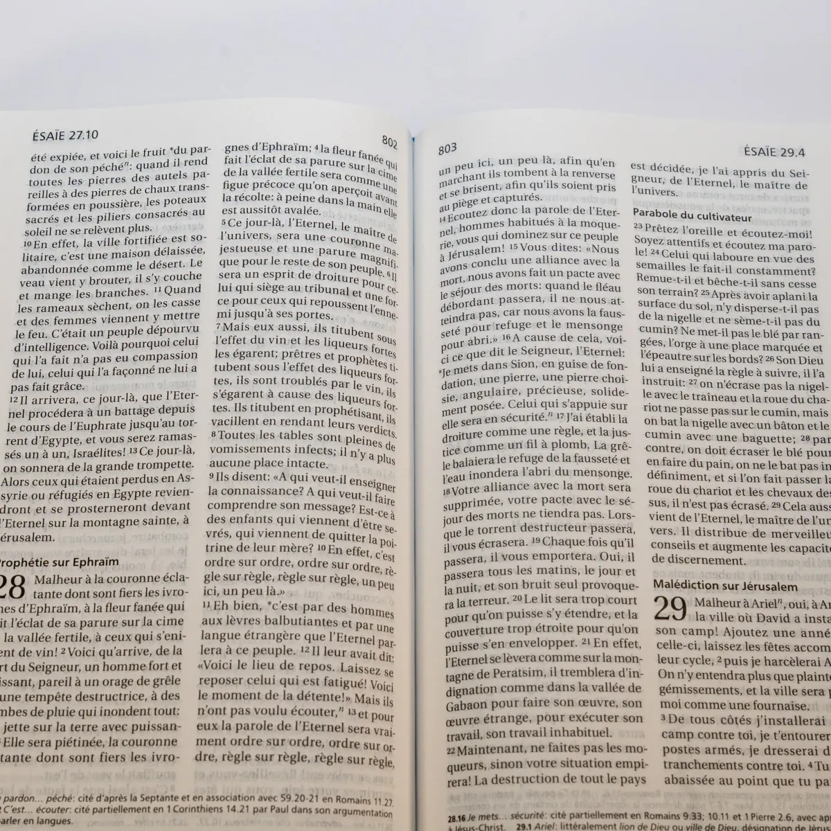 Bible Segond 21 compacte (Premium Style) - couverture souple toile bleu marine-anthracite