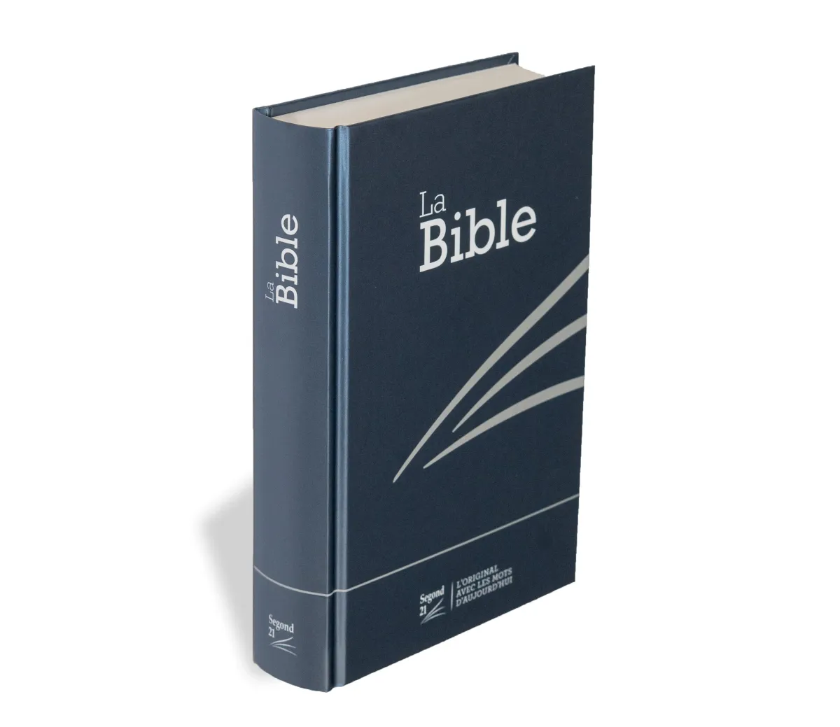 Bible Segond 21 compacte - couverture rigide skivertex bleu métallisé