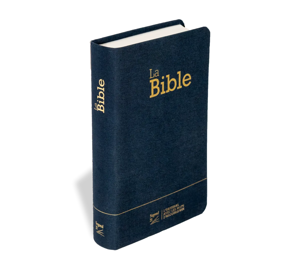 Bible Segond 21 compacte (Premium Style) - couverture souple toile bleu marine-anthracite