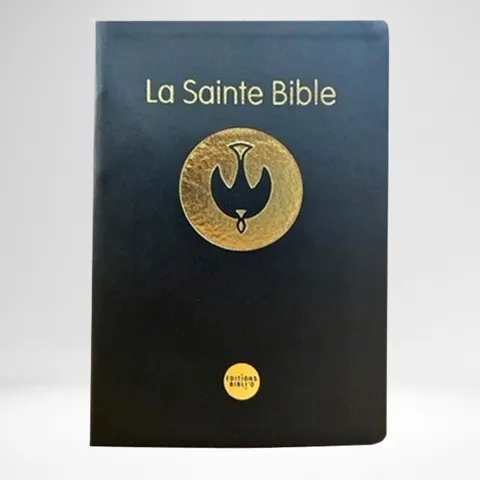 Bible à la Colombe Segond 1978, noire - semi-rigide, tranches or