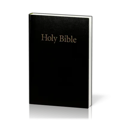 Anglais, Bible KJV, moyen modèle, rigide, noire