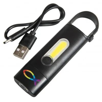 Lampe torche rechargeable avec mousqueton
