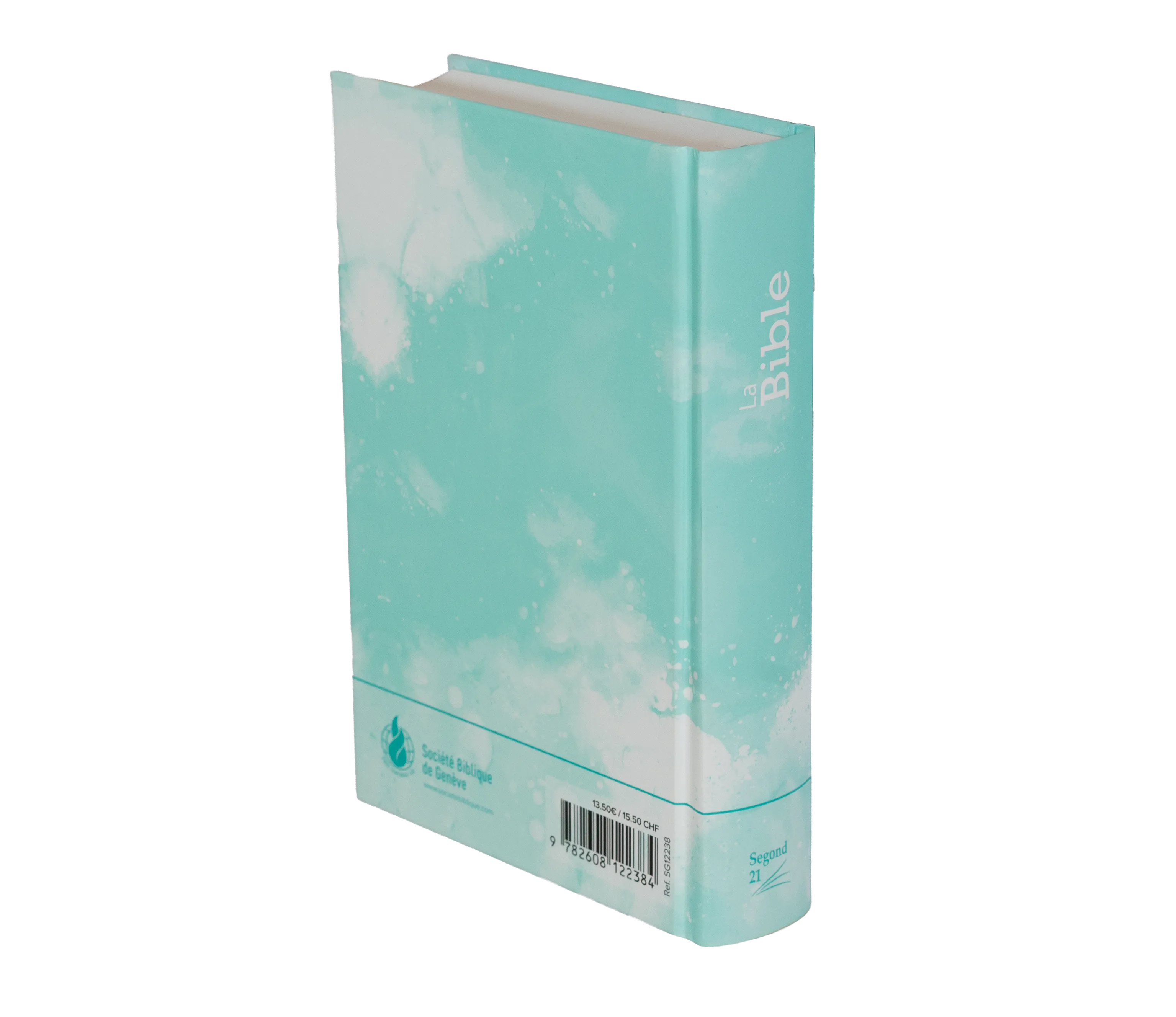 Bible Segond 21 compacte - couverture rigide motif bleu turquoise