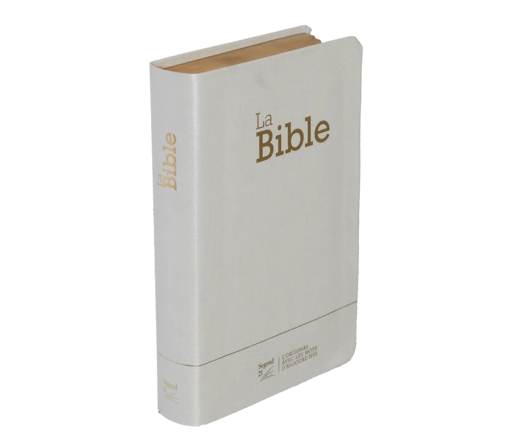 Bible Segond 21 compacte (Premium Style) - couverture souple toile blanche, avec tranches dorées...