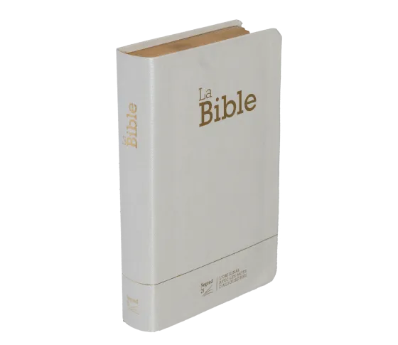 Bible Segond 21 compacte (Premium Style) - couverture souple toile blanche, avec tranches dorées...