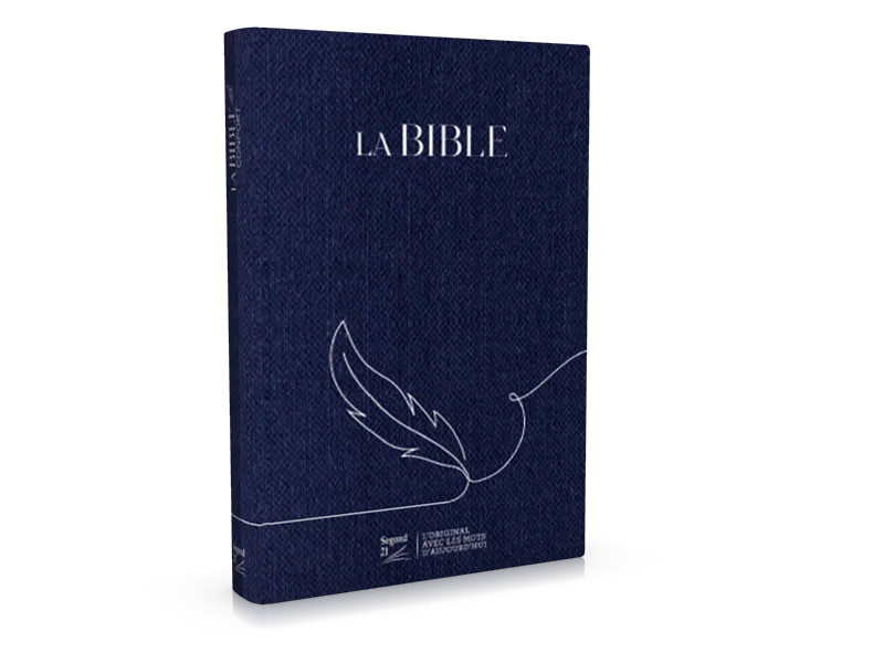 Bible S21 Confort, Souple en toile, bleu
