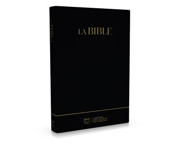 Bible S21 Confort, Souple en cuir véritable, noir, tranches or